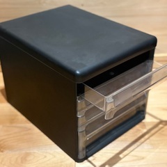 A4 レターケース 4段（浅3+深１） 黒の画像