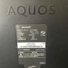 AQUOS   テレビ32型 の画像