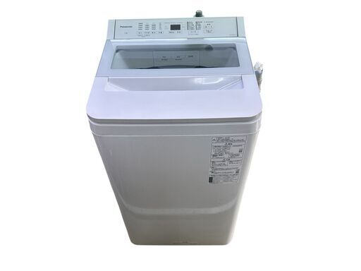 22104 美品 Panasonic NA-FA7H1-W 縦型 インバーター全自動洗濯機 7kg 2022年製 パワフル立体水流 動確済
