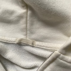 GUスウェットパーカー　フロントジッパーの画像