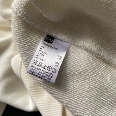 GUスウェットパーカー　フロントジッパーの画像