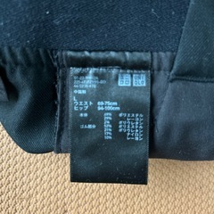 UNIQLO レディースL黒ズボンの画像