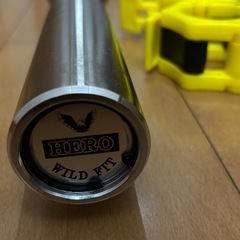 WILD FIT オリンピックシャフト183cm カラー付きの画像