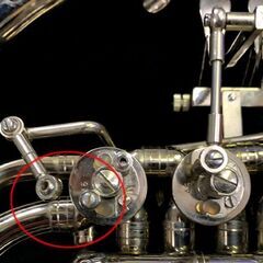 ホルン SOLO CHANG YU ジャンク（第4レバー外れ その他レバーは固着） マウスピース ケース付き 札幌市 北区 屯田店の画像