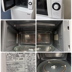 【🐤買取市場 6ヶ月保証】R646 ☀️2023年製の高年式♪ 生活家電3点セット SHARP / シャープ 冷蔵庫・洗濯機・電子レンジ ⭐動作確認済⭐クリーニング済の画像