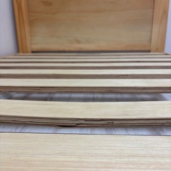 【無料でお譲りします】木製シングルベッド&マットレスの画像