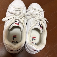 FILA フィラ 白スニーカー 24.0cm コートタイプの画像