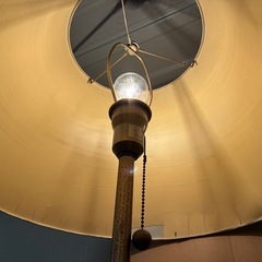 ★レトロ★フロアスタンドライト DAIKO DST-32263 木製ポール 間接照明 アンティーク調・高さ160cm×幅奥行き50cmの画像