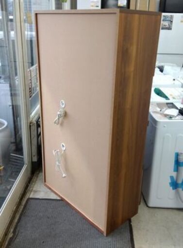 レンジボード 高さ154.5cm ブラウン系 木目調 コンセント×2ヶ所 キッチン収納 食器棚 レンジ台 収納家具 新生活 札幌市中央