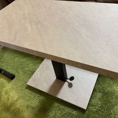 昇降式 センターテーブル 無段階高さ調整 51.5~73cm ソファテーブル コーヒーテーブル 天板サイズ:90×50cm ローテーブル リビングテーブル リフティングテーブル テレワーク 在宅勤務の画像