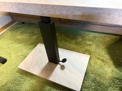 昇降式 センターテーブル 無段階高さ調整 51.5~73cm ソファテーブル コーヒーテーブル 天板サイズ:90×50cm ローテーブル リビングテーブル リフティングテーブル テレワーク 在宅勤務