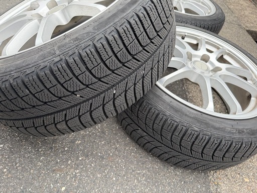 215/45R18 ミシュラン　スタッドレス　2018年製　溝あり　ブリヂストン18インチホイール