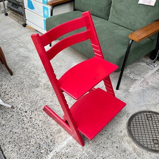 STOKKE ストッケ TRIPP TRAPP トリップトラップ ベビーチェア キッズチェア レッド 赤 木製 ハイチェア 子供椅子