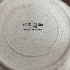  【レトロ】MIKASA ミカサ 21cm皿 ストーンウェア（パスタ・カレーに最適）の画像