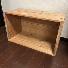 ③イエノLabo りんご箱 国産 杉 収納ボックス 什器リンゴ箱 木箱の画像