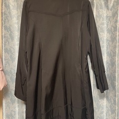 【薄手】黒 トレンチコート  の画像