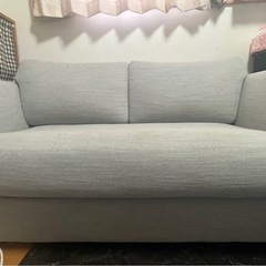 ニトリ2人掛けソファーの画像