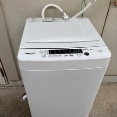 美品　ハイセンス洗濯機　5.5kg　2025年製の画像
