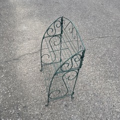 アイアン（鍛鉄）製　折りたたみ式プランタースタンド ガーデンラックの画像