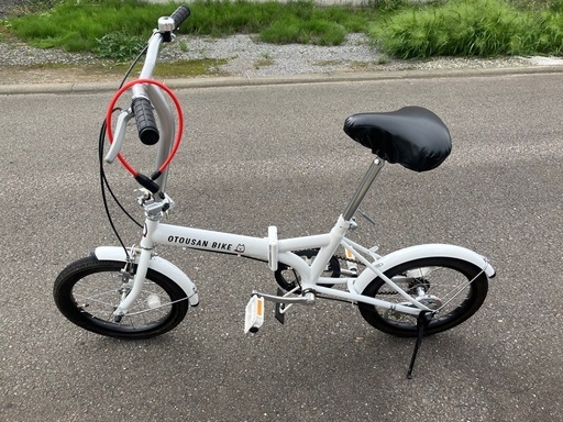 ソフトバンク　お父さんバイク　白　　折り畳み自転車