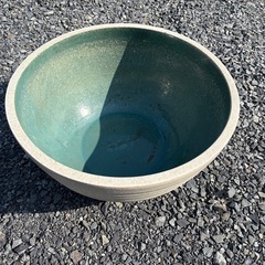 睡蓮鉢　メダカ　陶器　大型の画像