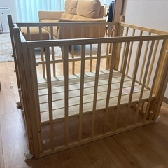 ベビーベッド　yamatoyaトールwオープンミニベビーベッド　の画像