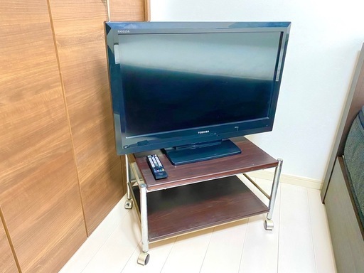 【32型液晶テレビ+テレビ台セット】寝室や子ども部屋にも★すぐに視聴可能！