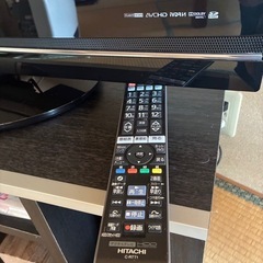 液晶テレビ、テレビ台の画像