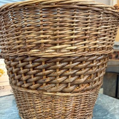 ラタン　籐　植木鉢カバー　籠　大型の画像