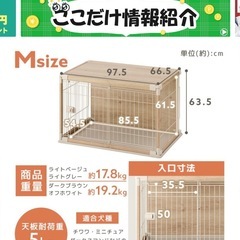 犬用ゲージの画像