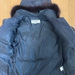 NATURAL BEAUTY BASIC フード付きダウンジャケット ブラックの画像