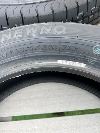 新品未使用　ブリヂストン　ニュー ノ　155/65R14 　夏タイヤ　2本セット　タイヤのみ