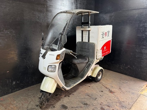 ★支払総額4.2万円★定休日なし！いつでも現車確認可能です！ ホンダ ジャイロ2 白 TA02 人気のジャイロ！２ストのためオイル注ぎ足すだけ！ リアボックス付き！ ちょっとした足に♪ウォッシャーワイパーOK！