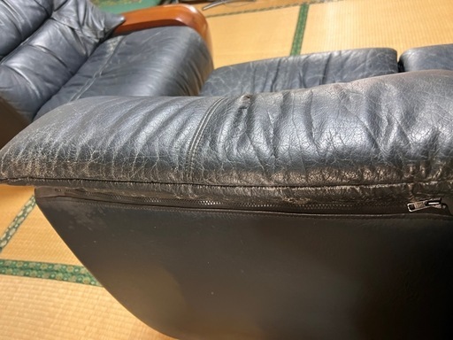 【応接セット】3人掛けソファ×2＋センターテーブル／事務所・来客用に