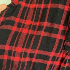 FINAL DECISION 赤黒チェック長袖チュニックの画像