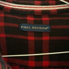 FINAL DECISION 赤黒チェック長袖チュニックの画像