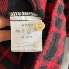 FINAL DECISION 赤黒チェック長袖チュニックの画像