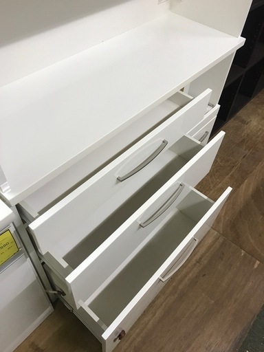 ジャングルジャングル貝塚店　ニトリ　コパン　レンジボード　ホワイト　大容量　収納力抜群　貝塚市　二色浜　リサイクルショップ