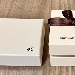 ジュエリーギフトボックス 2点セット <Samantha Tiara & 4℃>の画像