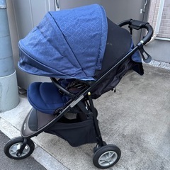 アップリカ スムーヴ プレミアム / 3輪ベビーカー　雨よけカバー付の画像