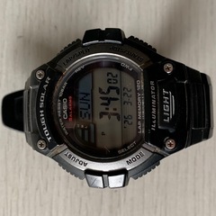 CASIO TOUGH SOLAR カシオ タフソーラー 腕時計 ブラック W-S220の画像