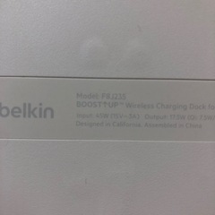 Belkin iPhone Apple Watchワイヤレス充電器 F8J235dqWHTの画像
