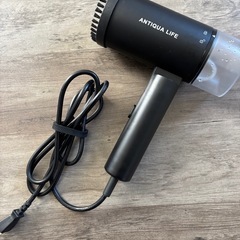 【差し上げます】ANTIQUA LIFE 衣類スチーマー マットブラックの画像