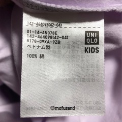 モフサンド　ユニクロ　女の子Tシャツ　160㎝の画像