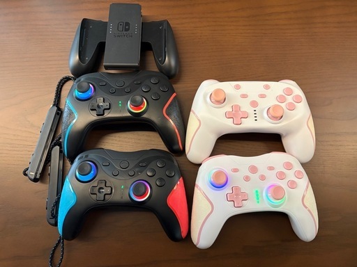 【美品】Switch有機ELモデル ホワイト＋コントローラー4個付 
