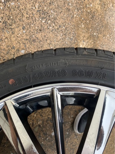 19インチホイールタイヤセット