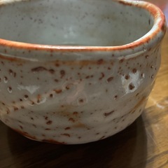 志野焼　抹茶茶碗　銘「秀」の画像