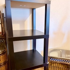 【無料】IKEA  Lack 黒　3個セットの画像