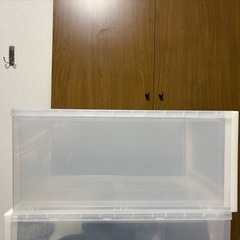 7個　無印良品 ポリプロピレン 衣装ケース 大 約幅40×奥行65×高さ30cm 良品計画の画像