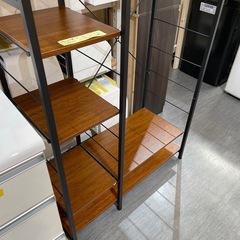 【収納棚付きハンガーラック】クリーニング済み【管理番号0322】野の画像